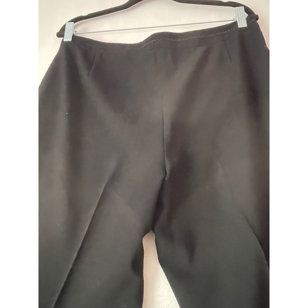 Vintage Apriori Black Wide Leg Dress Pants Womens Mid Rise Sz 14 - Picture 7 of 10